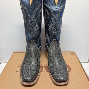 Olathe Slate Giraffe Western Boots Cutter Toe 10.5D NEW